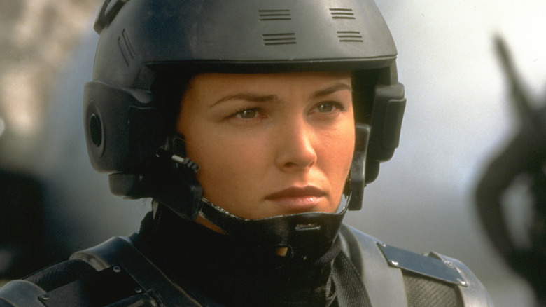 Dizzy Flores in tactical gear in 