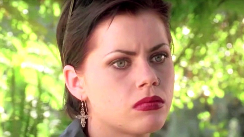 Fairuza Balk frowning