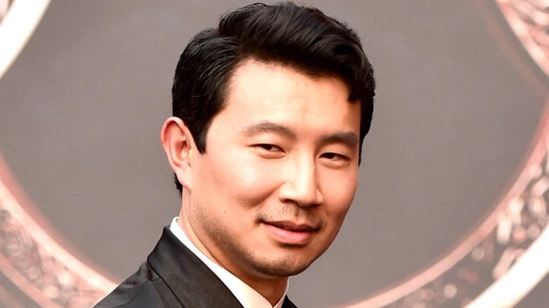 Simu Liu at the Shang-Chi premiere