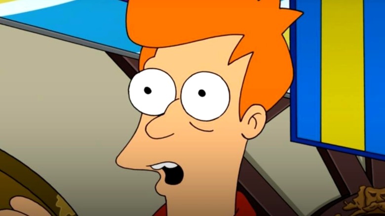 Fry surprised in Futurama