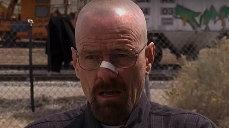 Walter White grimacing