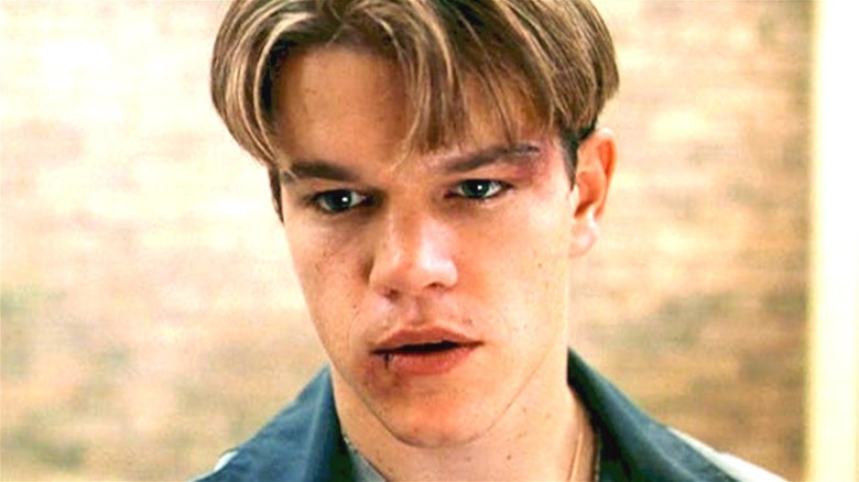 Will Hunting with a busted lip