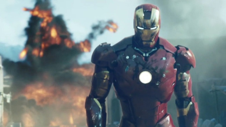 Tony Stark in the Iron Man suit
