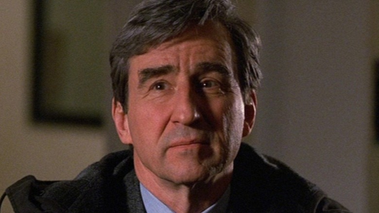 Jack McCoy wearing a coat