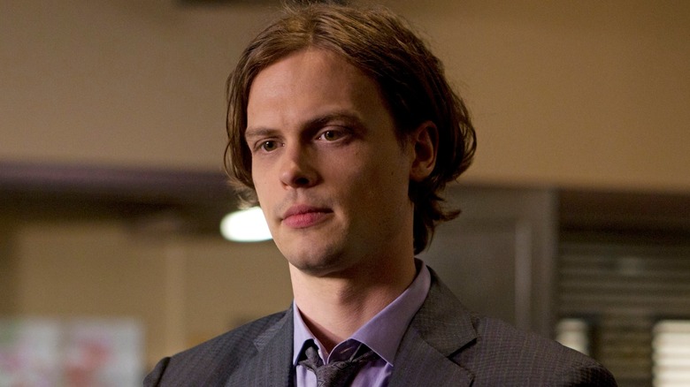 Spencer Reid looks onward 