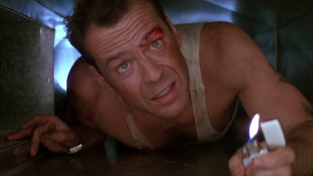 Bruce Willis crawling