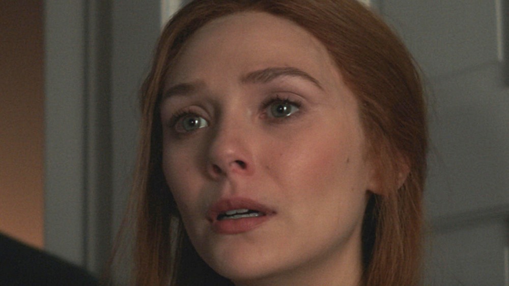 WandaVision Elizabeth Olsen sad