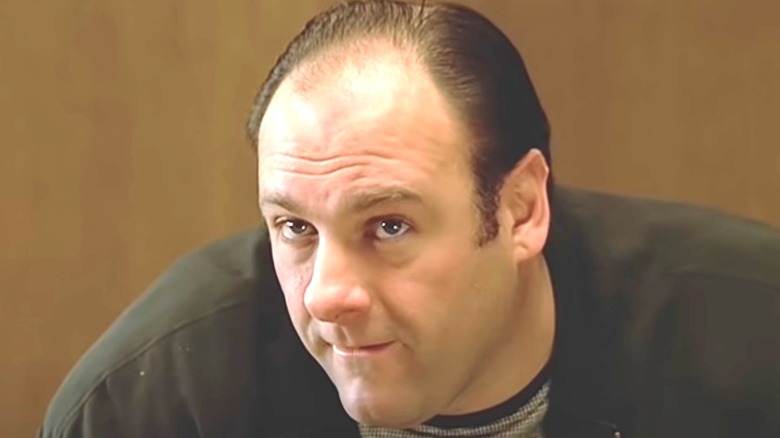 Tony Soprano serious