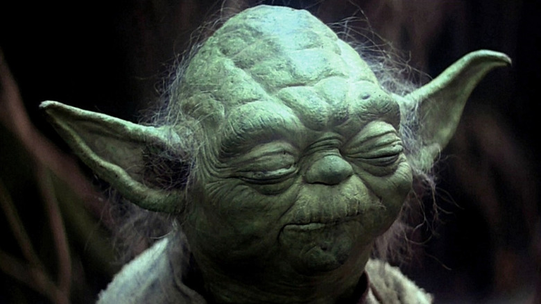 Yoda with eyes closed