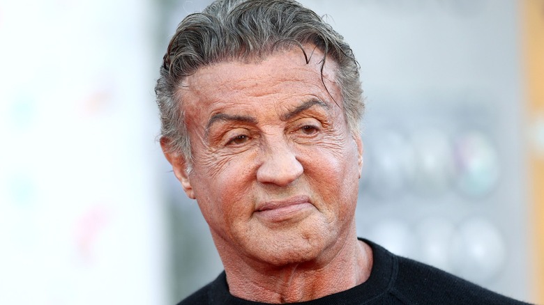 Sylvester Stallone smiling