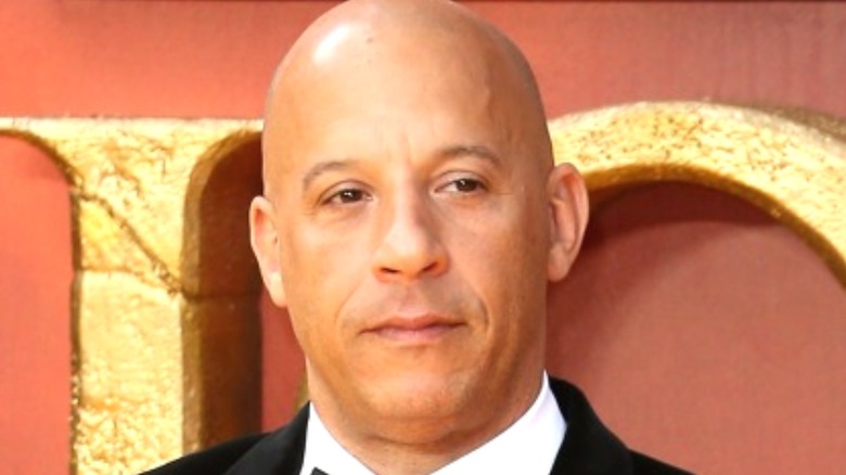 Vin Diesel at a red carpet event.