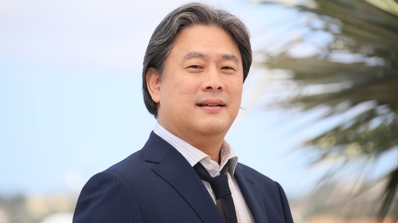 Park Chan-wook outside 