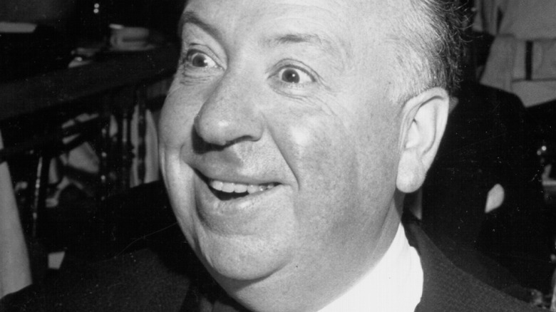 Alfred Hitchcock looking excited