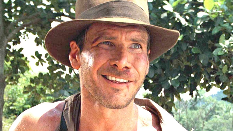 Indiana Jones smirking