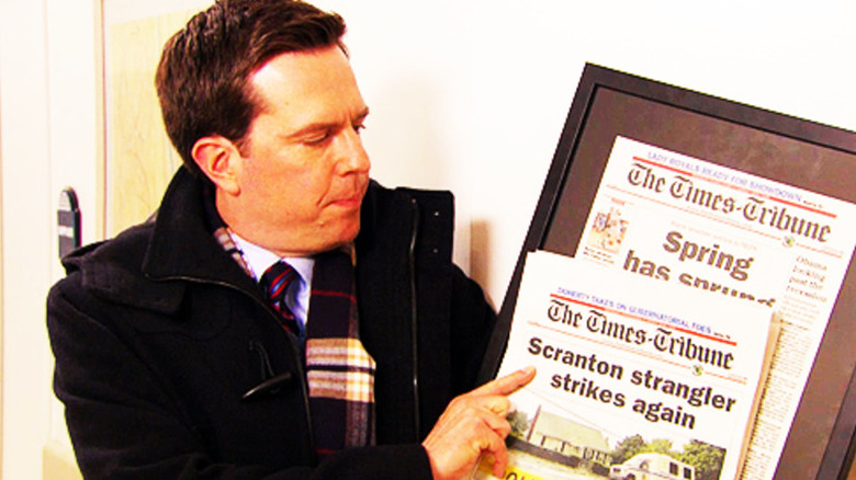 Andy showing the strangler headline
