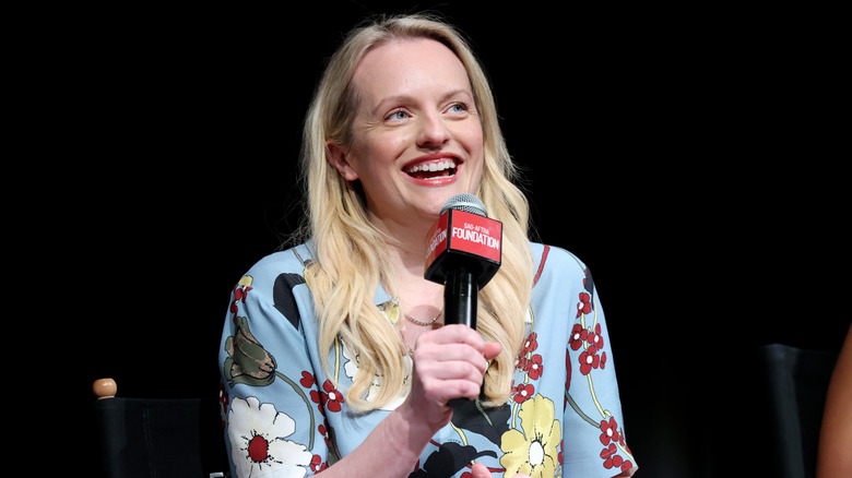 Elisabeth Moss at a Foundation interview in 2026