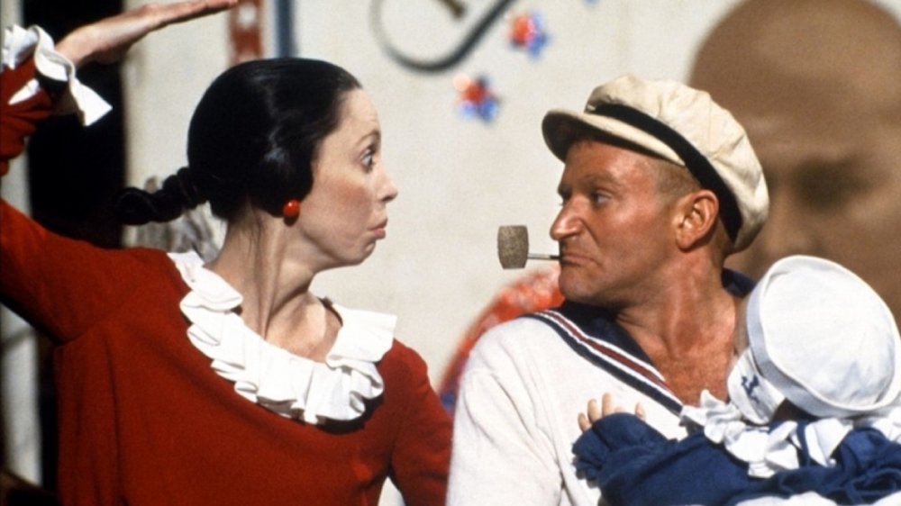 Shelley Duvall and Robin Williams in Robert Altman's Popeye