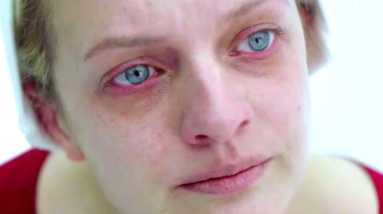 Elisabeth Moss in close-up