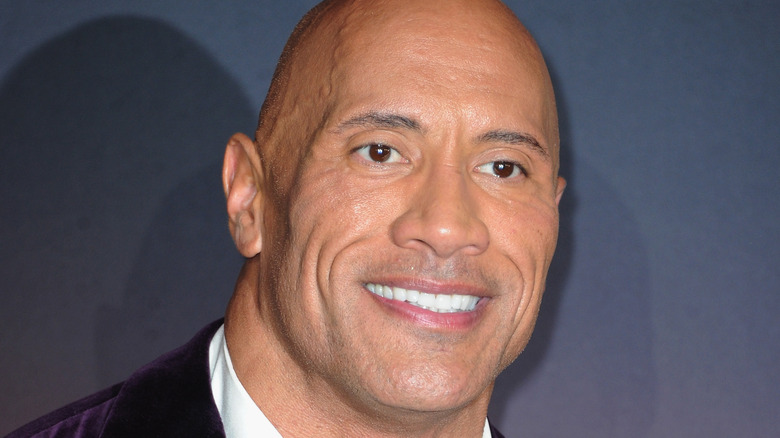 Dwayne Johnson smiling