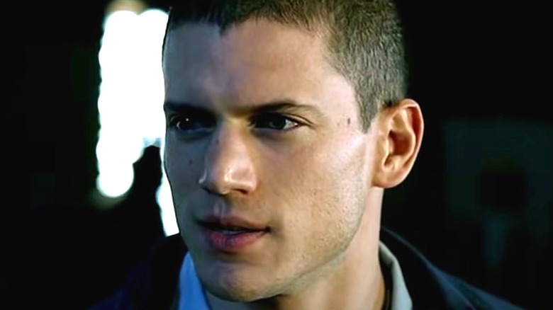 Wentworth Miller looking serious