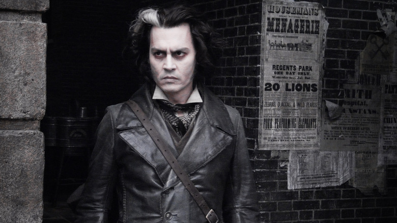 Sweeney Todd scowling