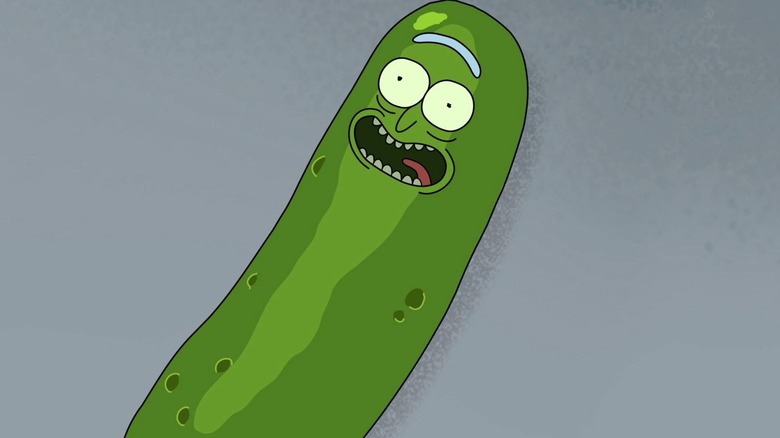 Pickle Rick screaming