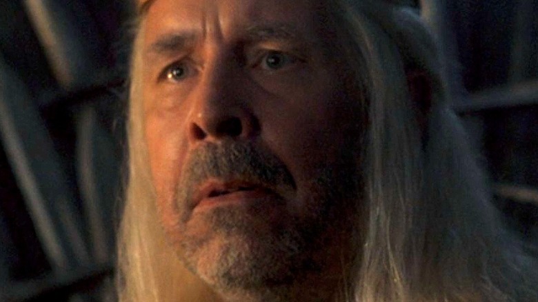 King Viserys looking upset