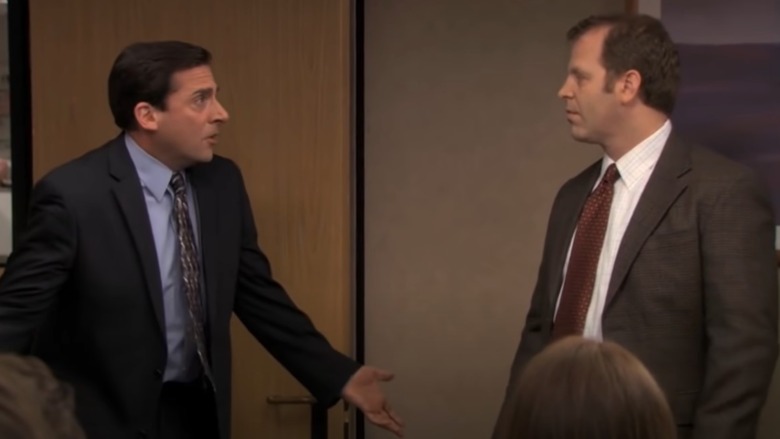 Michael Scott and Toby arguing