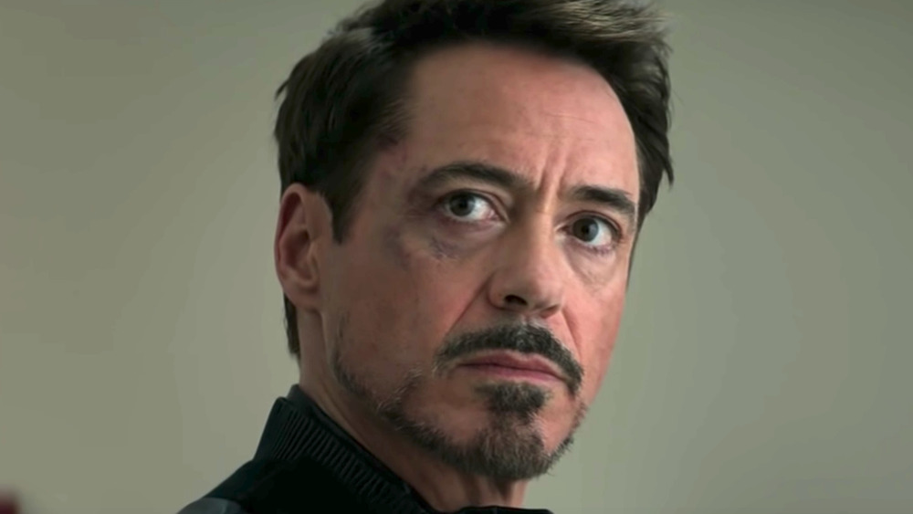 Tony Stark staring