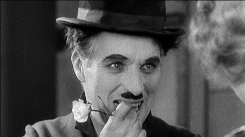 Chaplin tramp smiling 