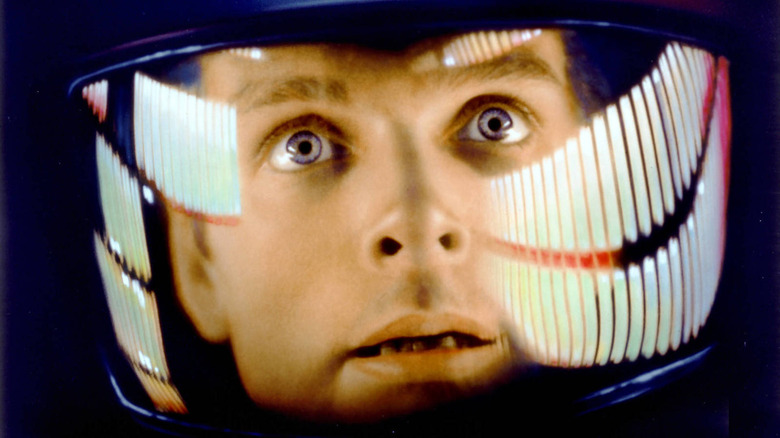 Close up of astronaut in 2001 A Space Odyssey