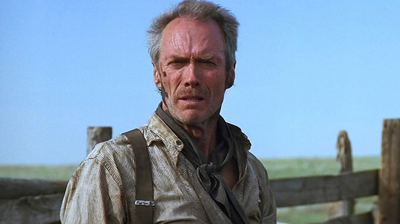 Clint Eastwood glares