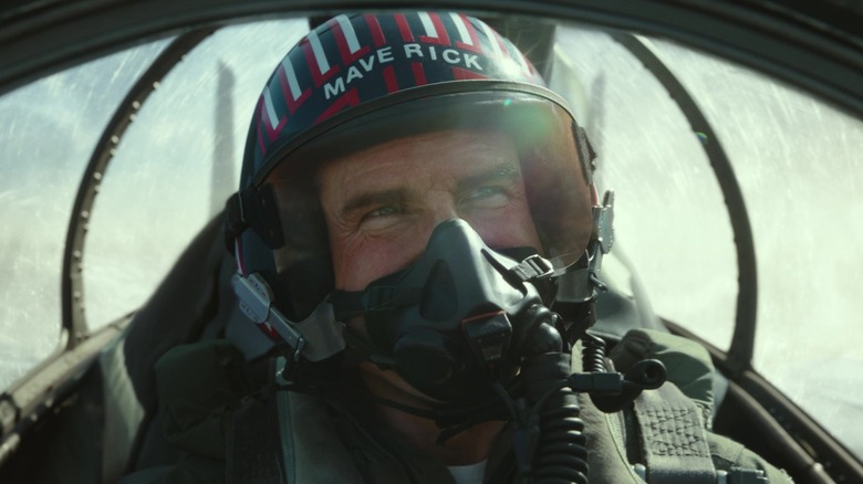 Maverick flying plane