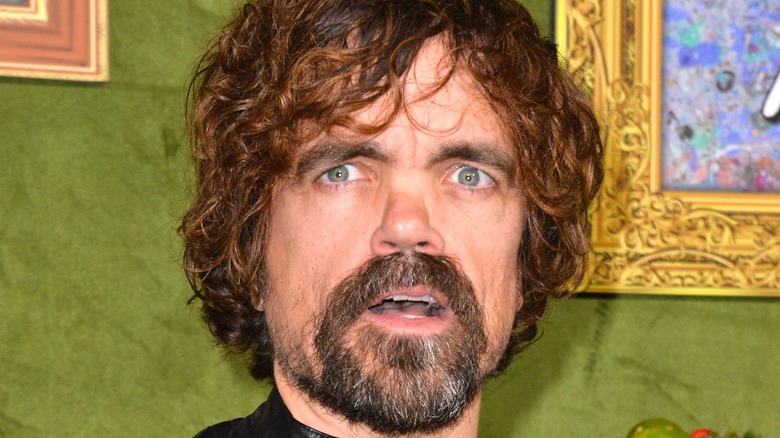 Peter Dinklage opening his mouth