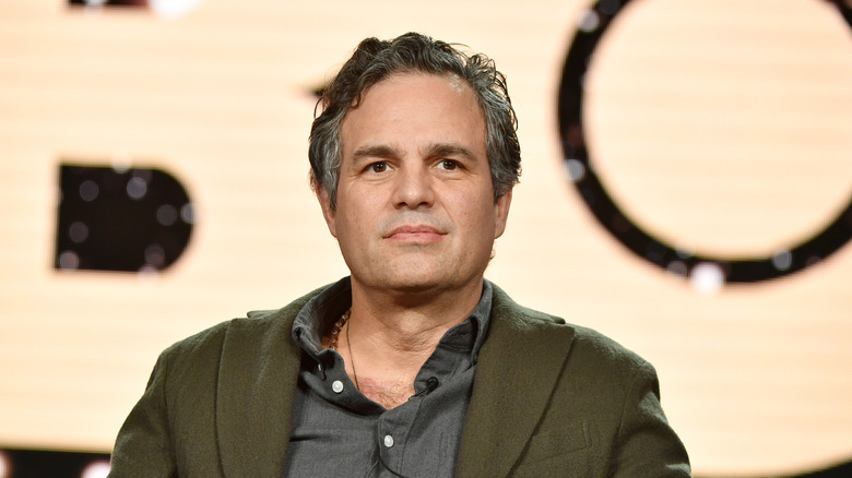 Mark Ruffalo looking serious