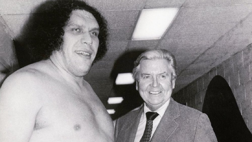 Andre and Vince McMahon, Sr.
