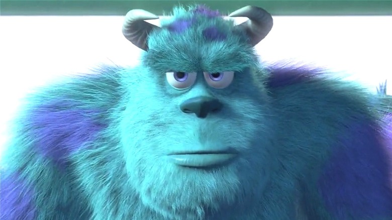 Sully glaring in Monsters Inc