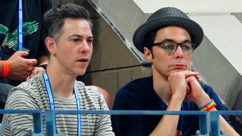 Todd Spiewak and Jim Parsons at the US Open in 2019
