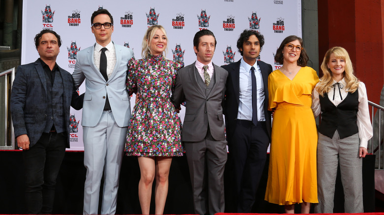 The cast of The Big Bang Theory at an event