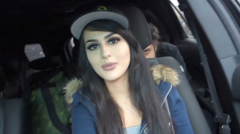 SSSniperWolf in new car