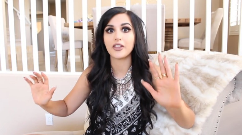 SSSniperWolf acting alarmed