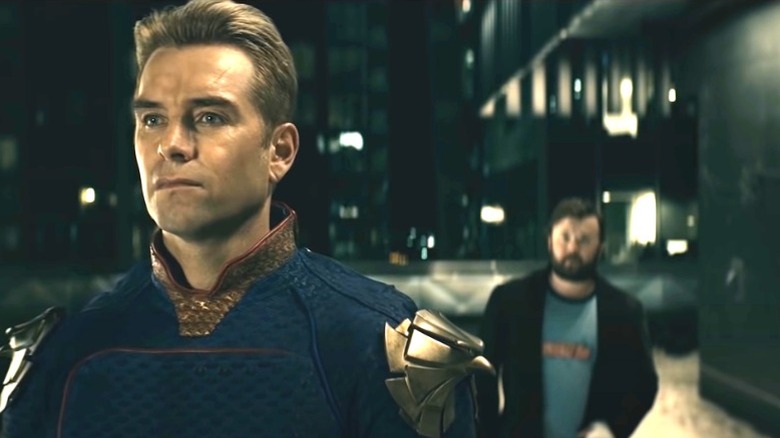 Homelander talking to an informant