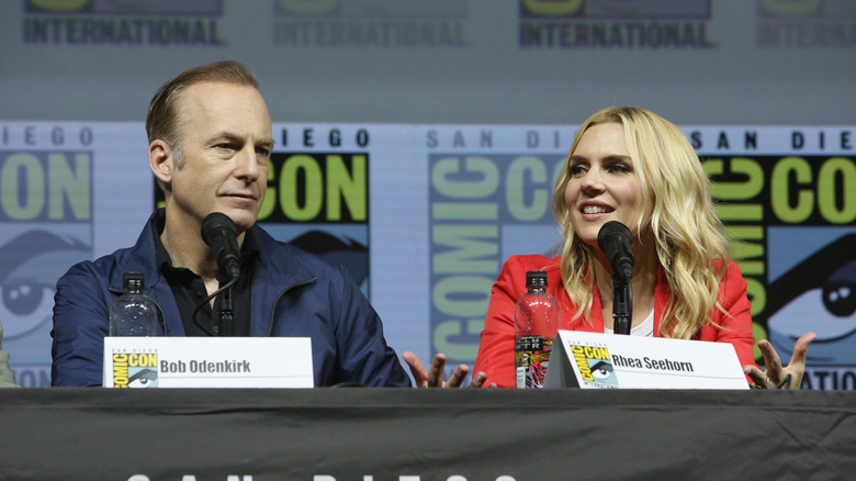Bob Odenkirk and Rhaa Seehorn at Comic-Con