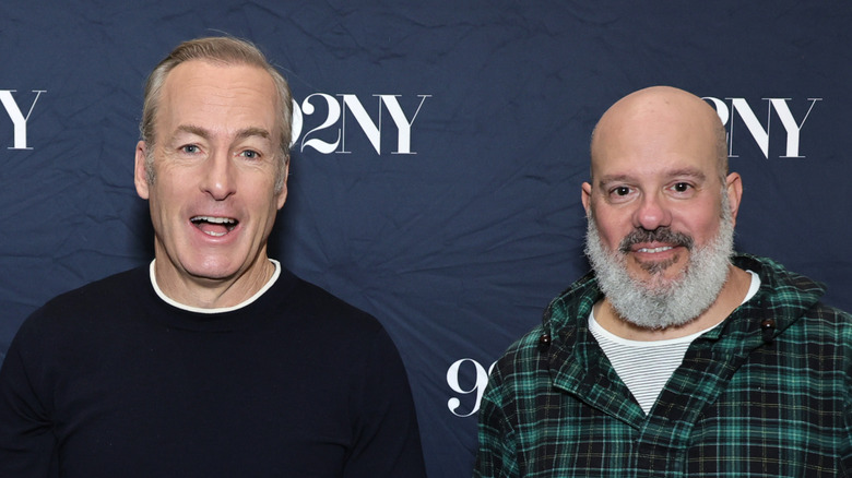 Bob Odenkirk and David Cross smiling