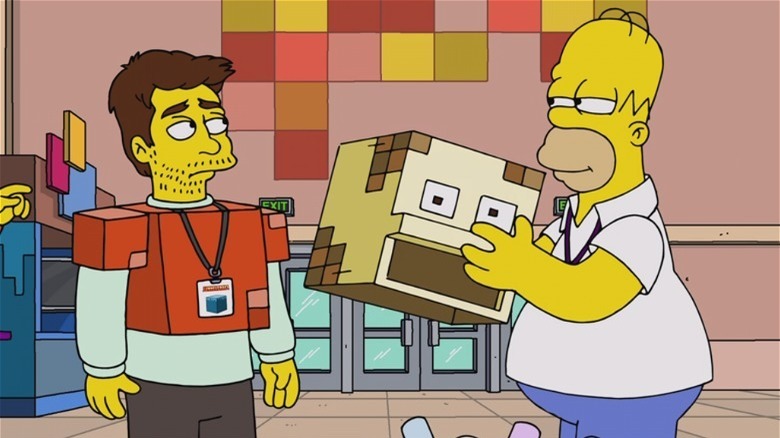 Animated Daniel Radcliffe with Homer Simpson
