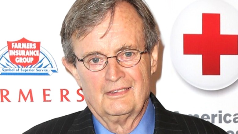 David McCallum wearing glasses