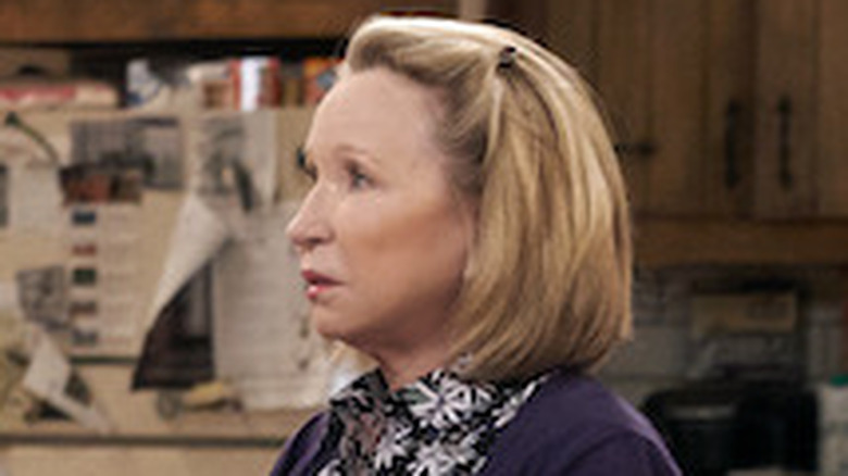 Debra Jo Rupp looking shocked on The Ranch