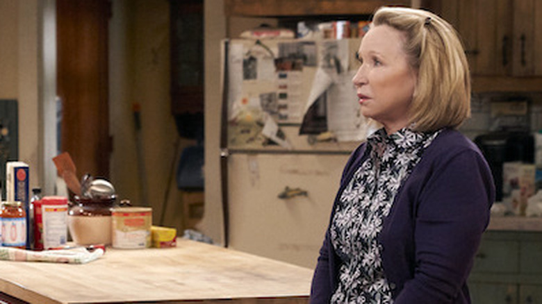 Debra Jo Rupp looking shocked on The Ranch