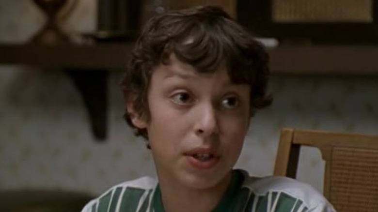 Sam Weir at dinner table