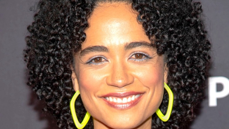 Lauren Ridloff, at a red carpet event